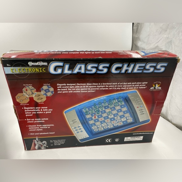 Electronic Glass Chess Set Computer Lighted Model #775 Complete Excalibur. - Picture 2 of 8